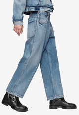 Maison Margiela Straight-Leg Washed Denim Pants Blue S50LA0245S30561_987