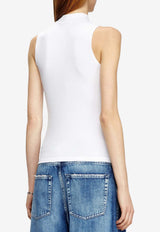 Diesel Mock-Neck Tank Top White A103970BLAN100_White_44131755