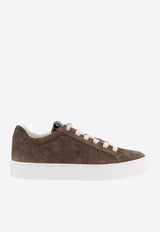 Brunello Cucinelli Suede Low-Top Sneakers Brown MZSFG2525C8769_PEAT_40000195
