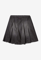 Diesel Pleated Mini Skirt Black A21694068VM02_Black_44131720