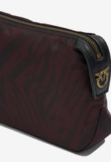 PINKO Animal Print Classic Beauty Case Bordeaux 106219A35GYZ9Q_fe0171cb-db90-4bd6-8d1a-d53655d173d8