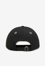 AMI PARIS Ami De Coeur Embroidered Cap Black BFUCP006AW0041_001