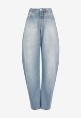 Alaïa Curved-Leg Faded Jeans Blue AA9P1215D026CA56_FADEDBLUE_48013819