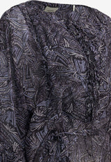 Isabel Marant Tekia Semi-Sheer Printed Blouse Purple 26EHT0864FAD2J05I30FN_1551a3ae-df2c-4190-9cca-e2b97a556d73