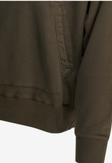 Stone Island Logo Print Hooded Sweatshirt Brown 6100002S0288V007C_12bb200f-e482-439b-9f38-5795980a3cda