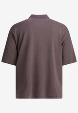 Stone Island Half-Zip Logo Polo T-shirt Purple 5100021S01B9V008F_cfdcfbe5-dedb-49f1-af7f-d737744d1cae