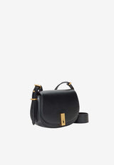 Ralph Lauren Mini Polo ID Saddle Leather Crossbody Black 428891391001_001