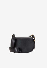 Ralph Lauren Mini Polo ID Saddle Leather Crossbody Black 428891391001_001