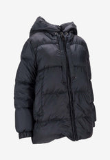 Max Mara The Cube Seia Water-Repellent Down Jacket Navy 2529486055600SEIA_008