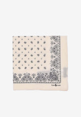 Ralph Lauren Iconic Bandana Square Scarf Cream 455936179002