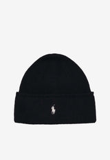Ralph Lauren Knit Merino Wool Beanie Black 455954355007