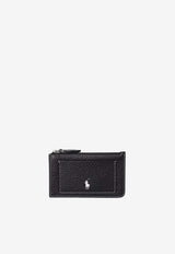 Ralph Lauren Polo Play Leather Zip Cardholder Black 427949872010_001