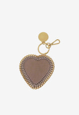 Stella McCartney Chain-Trim Heart Keyring Taupe 7V0106W9355_2800