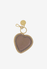 Stella McCartney Chain-Trim Heart Keyring Taupe 7V0106W9355_2800