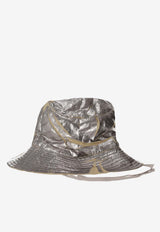 Rick Owens DRKSHDW Gilligan Metallic Bucket Hat Palladium DA02E7479NPF_128