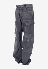 Rick Owens DRKSHDW Double Cargo Jeans Gray DU02E7361DGY_58