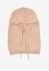 P.A.R.O.S.H Lime Wool Knit Balaclava Camel D000533LIME25_006
