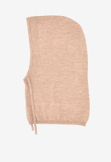 P.A.R.O.S.H Lime Wool Knit Balaclava Camel D000533LIME25_006