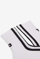 Y-3 Logo Stripes Socks White IZ3172_white