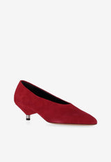 Isabel Marant Ebisa 45 Suede Pumps Scarlet ES0035FAC3A14S_70SR