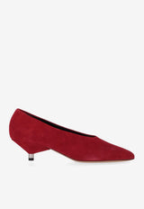 Isabel Marant Ebisa 45 Suede Pumps Scarlet ES0035FAC3A14S_70SR