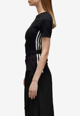 Y-3 Short-Sleeved T-shirt with Versatile-Ties Black JD6002_black