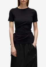 Y-3 Short-Sleeved T-shirt with Versatile-Ties Black JD6002_black