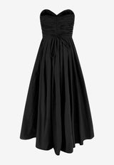 PINKO Dattero Asymmetrical Strapless Dress Black 106254A327Z99_Black_44130350