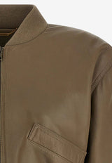 Chloé Cropped Leather Jacket Brown CH26SCV8220023T_Baobab Brown_41114635