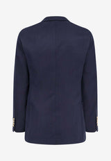 Brunello Cucinelli Double-Breasted Buttoned Blazer Blue MR4787BPDGC1021_Blue_40000081