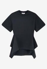 Alaïa Paneled Crewneck T-shirt Black AA9I0026J103C999_Black_48013828