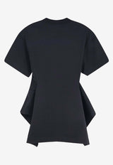 Alaïa Paneled Crewneck T-shirt Black AA9I0026J103C999_Black_48013828