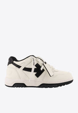 Off-White Out of Office Leather Sneakers  White OMIA189C99LEA0190110_Black_53278376