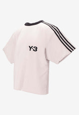 Y-3 Padded T-shirt with 3-Stripes Chalk KD4759_chalk pearl