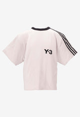 Y-3 Padded T-shirt with 3-Stripes Chalk KD4759_chalk pearl