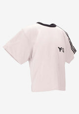 Y-3 Padded T-shirt with 3-Stripes Chalk KD4759_chalk pearl