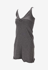 Miu Miu Cashmere Tank Mini Dress Gray MMA921SOOO19DJ_F0480