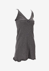 Miu Miu Cashmere Tank Mini Dress Gray MMA921SOOO19DJ_F0480