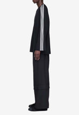 Y-3 Long-Sleeved T-shirt with 3-Stripes Black JW7351_black