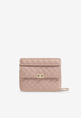 Valentino Rockstud Spike Leather Crossbody Bag Pink 8W2B0122NAPP45_POUDRE_42176927