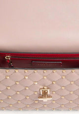 Valentino Rockstud Spike Leather Crossbody Bag Pink 8W2B0122NAPP45_POUDRE_42176927