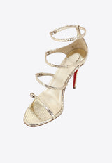 Christian Louboutin Millennium 100 Python Leather Sandals Gold 1260501G415_ANTICGOLDLINPLATINE_48030645