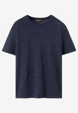 Loro Piana Gargano Linen T-shirt Navy FAM8107W000_BLUE NAVY_53281624