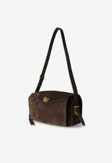 Balenciaga Medium Le 7 Suede Shoulder Bag Brown 8681022ACJ02362_MOKARUBY_48028991