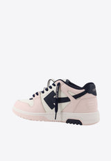 Off-White Out of Office Leather Sneakers Pink OMIA189S26LEA0033049_PINK DARK B_53278402