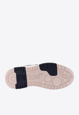 Off-White Out of Office Leather Sneakers Pink OMIA189S26LEA0033049_PINK DARK B_53278402