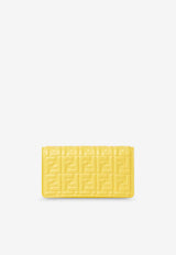 Fendi Baguette Embossed FF Leather Clutch Bag Yellow 8M0498AAJDF1TD0_GINESTRA OS_42822690