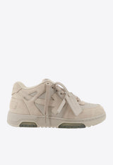Off-White Out of Office Suede and Leather Sneakers Cream OMIA189S26LEA0046F08_White_53278371