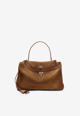 Balenciaga Medium Rodeo Suede Shoulder Bag Brown 7897722AB4G2533_Brown_48028963