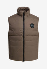 Canada Goose Lodge Label Padded Vest Brown LONG VEST4160MB9394_7605cbcd-f2f3-4970-af47-25e31eb77dea